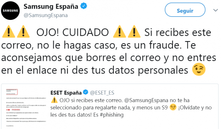 Imagen - Cuidado con el correo en el que Samsung te regala un Galaxy S9