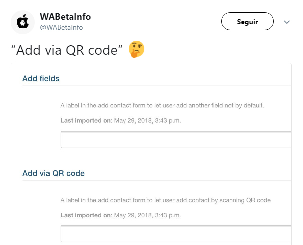 Imagen - WhatsApp permitirá añadir contactos vía código QR