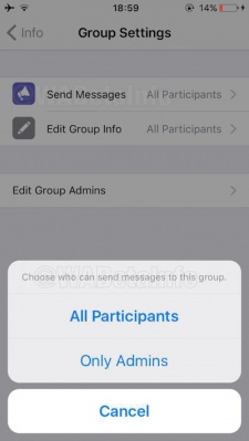 Imagen - WhatsApp ya permite que solo los administradores envíen mensajes en los grupos