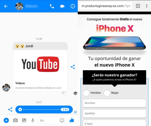 Imagen - Cuidado con el malware de Facebook Messenger que regala iPhone X y tarjetas para H&amp;M