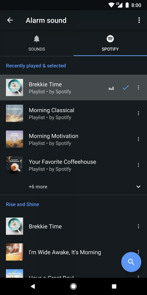 Imagen - El reloj de Android se une a Spotify para que elijas la música de tu alarma