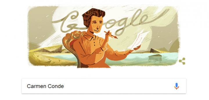 Imagen - Google dedica un Doodle a la poeta Carmen Conde