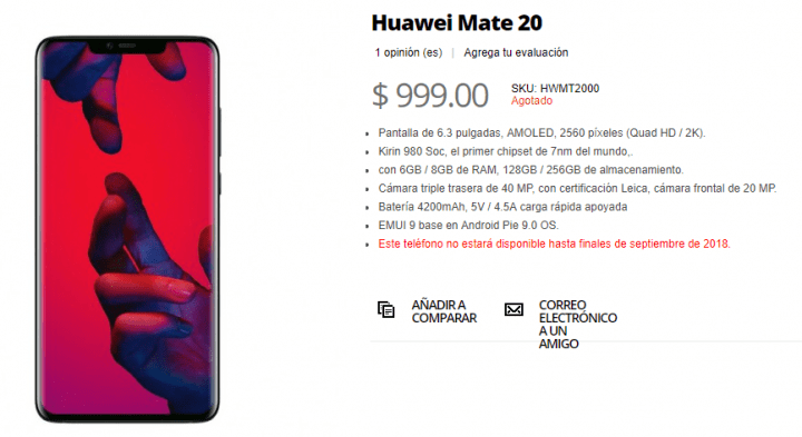 Imagen - Huawei Mate 20, se filtran sus especificaciones