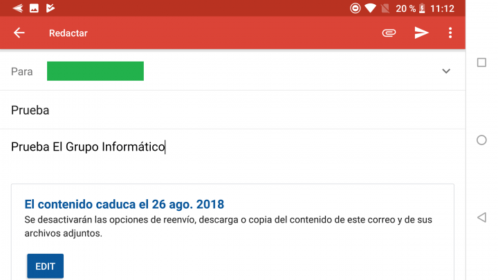 Imagen - Ya se pueden enviar mensajes confidenciales a través de Gmail para móviles
