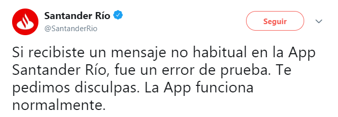 Imagen - &quot;Mi vieja mula ya no es lo que era&quot;, el mensaje que Banco Santander envió a sus clientes