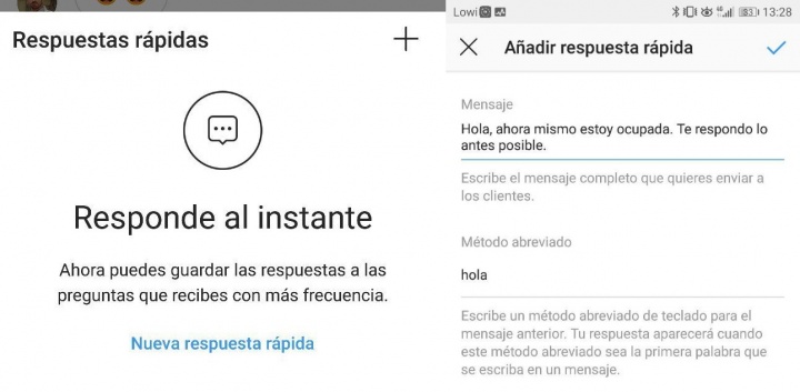 Imagen - Instagram ya cuenta con respuestas rápidas en los mensajes directos