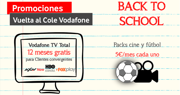 Imagen - Vuelta al Cole de Vodafone: 1 año de TV gratis y 25 GB de datos móviles