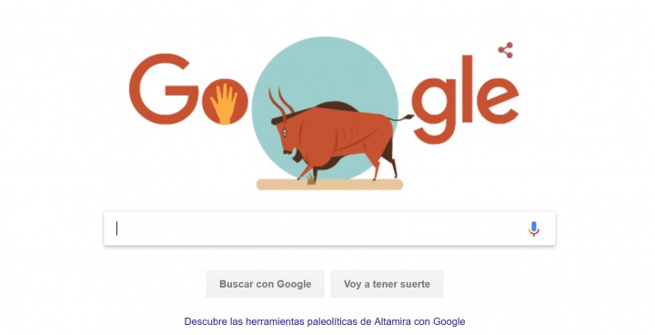 Imagen - Google dedica un Doodle en homenaje a la cueva de Altamira