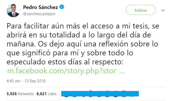 Imagen - Descarga la tesis doctoral del presidente Pedro Sánchez