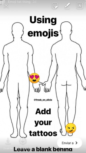 Imagen - &quot;Añade tus tattoos usando emojis&quot;, la nueva plantilla para Instagram Stories