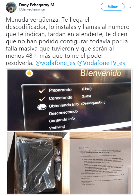 Imagen - Miles de usuarios de Vodafone TV se quedan sin servicio por ausencia de descodificadores
