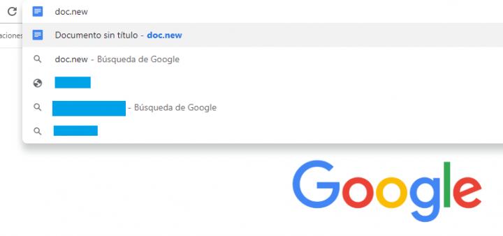 Imagen - Crea documentos, presentaciones y más de Google desde la barra de direcciones web