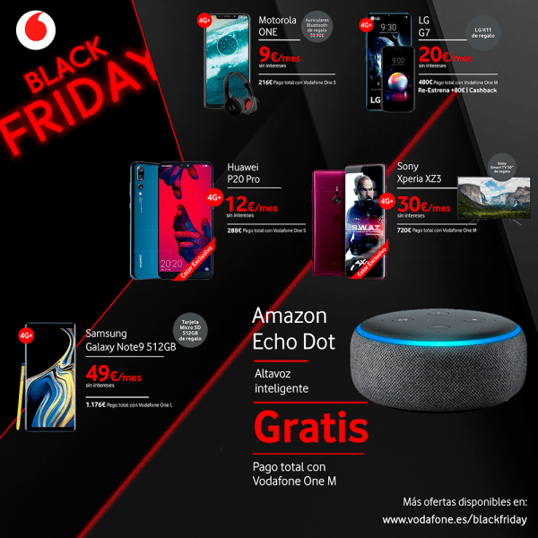 Imagen - Vodafone incluye Amazon Echo en sus ofertas del Black Friday