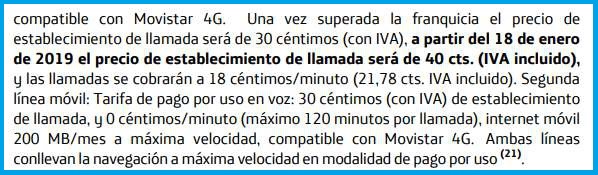 Imagen - Movistar hará una subida de precios en 2019: contestador, desvíos, establecimiento y más