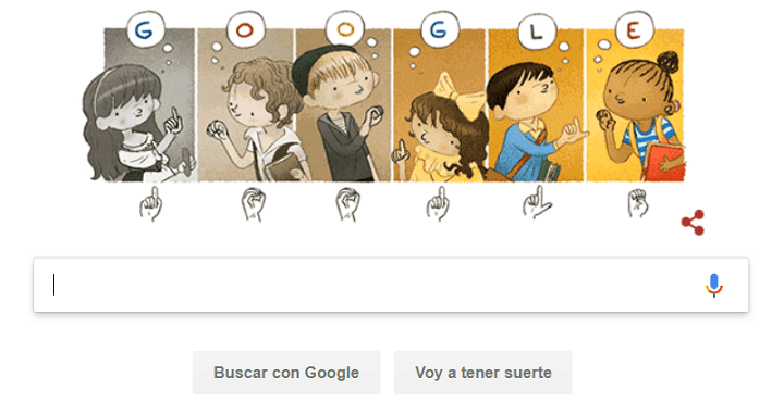 Imagen - Google dedica un Doodle a Charles-Michel de l'&Eacute;p&eacute;e por su trabajo con las personas sordas