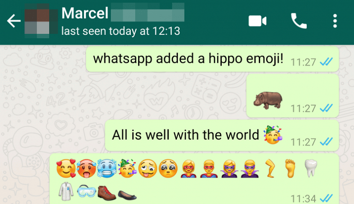 Imagen - WhatsApp añade nuevos emoticonos del Unicode 11