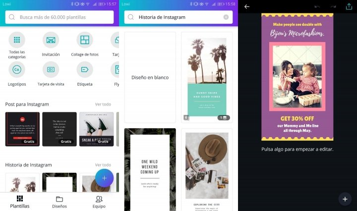 Imagen - Descarga Canva, la app para editar fotos en Instagram