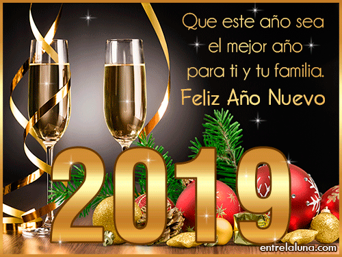 Imagen - 20 GIFs para felicitar el 2019 por WhatsApp
