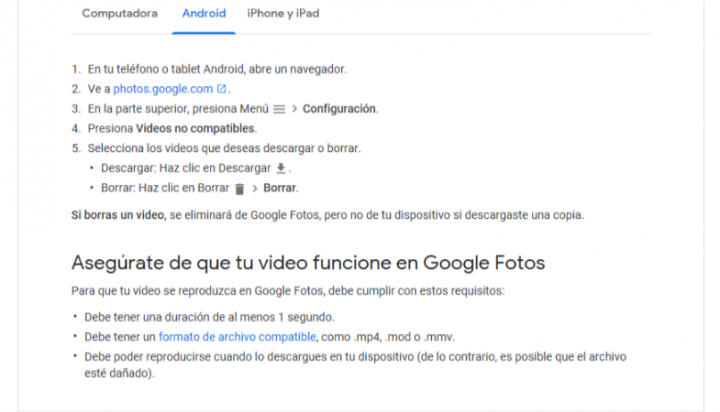 Imagen - Google Fotos elimina el almacenamiento ilimitado para ciertos formatos de v&iacute;deo