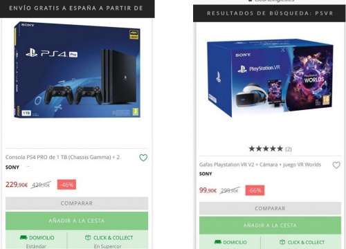 Imagen - El Corte Inglés cancela compras de PlayStation 4 y PlayStation VR por un error de precios