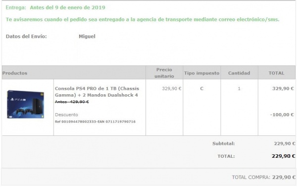 Imagen - El Corte Inglés cancela compras de PlayStation 4 y PlayStation VR por un error de precios