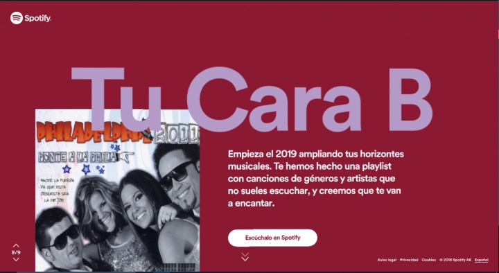 Imagen - Spotify lanza un resumen personalizado con lo que m&aacute;s has escuchado en 2018
