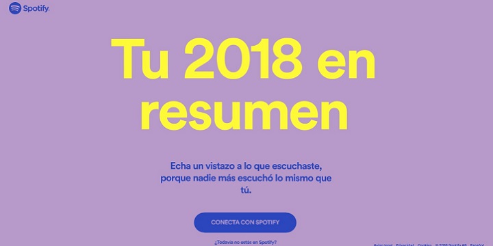 Imagen - Spotify lanza un resumen personalizado con lo que m&aacute;s has escuchado en 2018