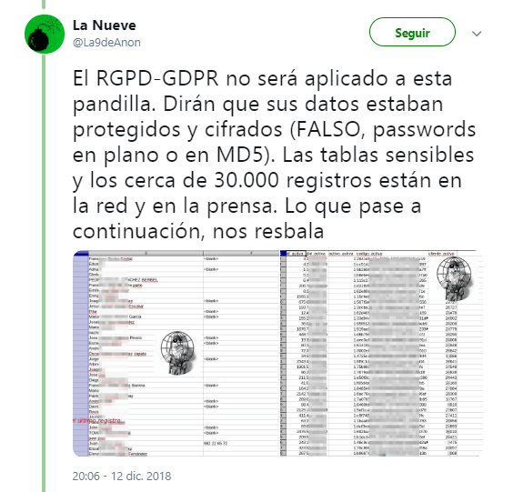 Imagen - Anonymous filtra datos de usuarios de Vox tras el hackeo a su web