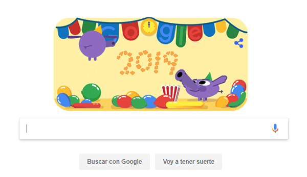 Imagen - Google lanza un nuevo Doodle para felicitar el 2019