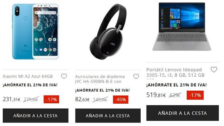 Imagen - Oferta: los mejores descuentos del D&iacute;a sin IVA de El Corte Ingl&eacute;s