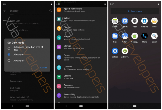 Imagen - Android Q tendrá un tema oscuro completo, modo escritorio y permisos mejorados en las apps