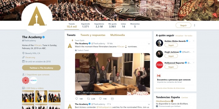 Imagen - C&oacute;mo ver los Oscar 2019 online