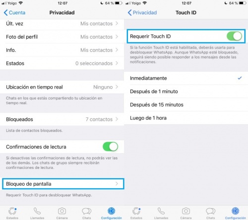 Imagen - La autenticación por huella dactilar ya es oficial en WhatsApp para iOS