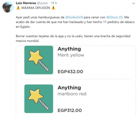 Imagen - Glovo habr&iacute;a sufrido un hackeo: los usuarios denuncian compras no autorizadas