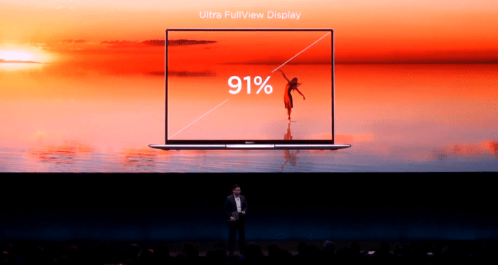 Imagen - Huawei MateBook X Pro: 91% de ratio de pantalla, 4,9 mm de grosor y procesador i7