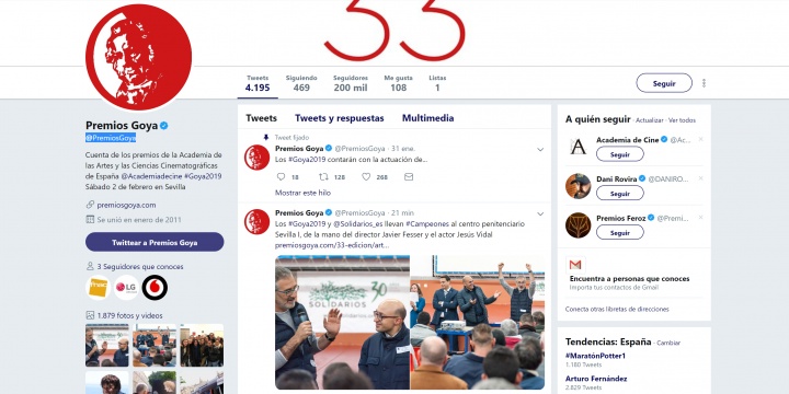 Imagen - Cómo ver los Goya 2019 online