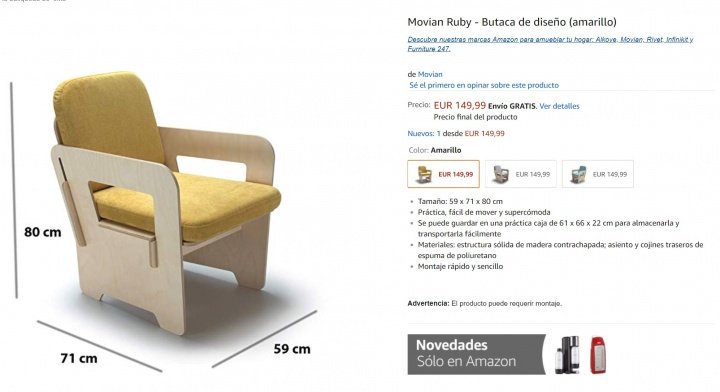 Imagen - Amazon lanza su línea de muebles en España para competir con Ikea
