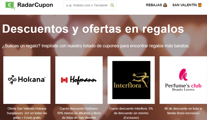 Imagen - 7 webs donde encontrar cupones para San Valent&iacute;n