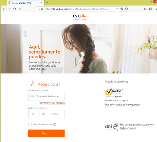 Imagen - Cuidado con el email de ING para la actualización de datos personales