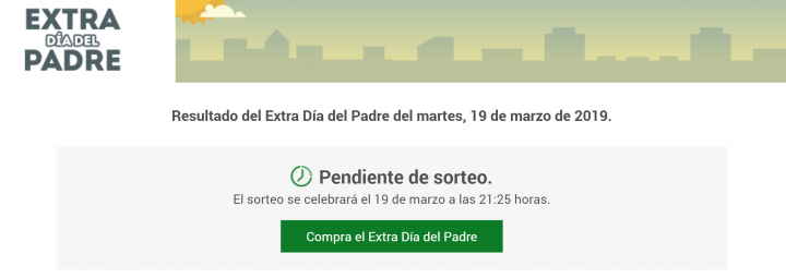 Imagen - Cómo comprobar el resultado del Sorteo ONCE Extra Día del Padre 2019