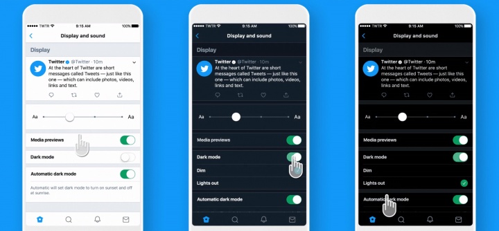 Imagen - Twitter lanza un modo oscuro automático y para pantallas OLED en iOS