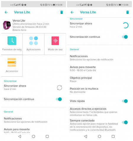 Imagen - Review: Fitbit Versa Lite Edition, el smartwatch m&aacute;s deportista del momento