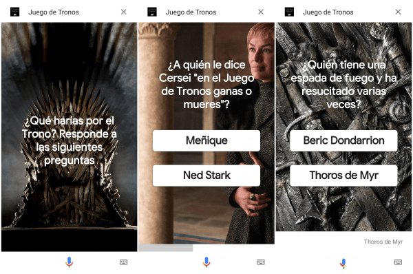 Imagen - El Asistente de Google añade un test sobre Juego de Tronos