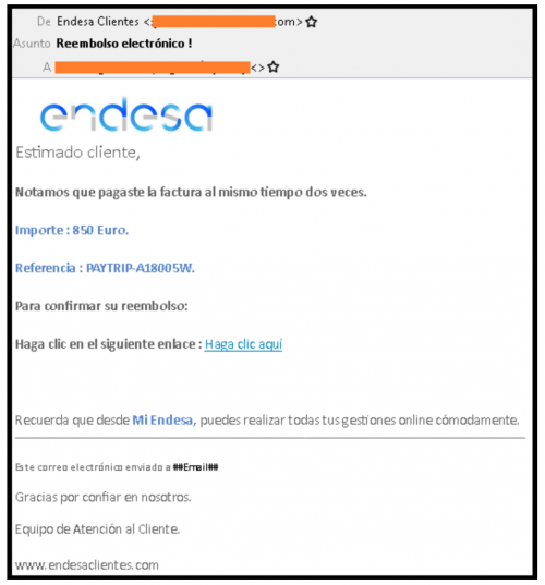 Imagen - Cuidado con el falso correo de Endesa con un reembolso de 850 &euro;