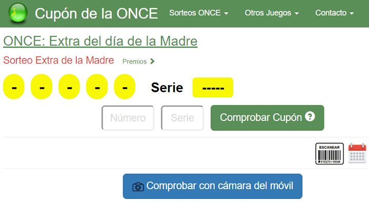 Imagen - C&oacute;mo comprobar online el resultado del Sorteo ONCE Extra D&iacute;a de la Madre 2019