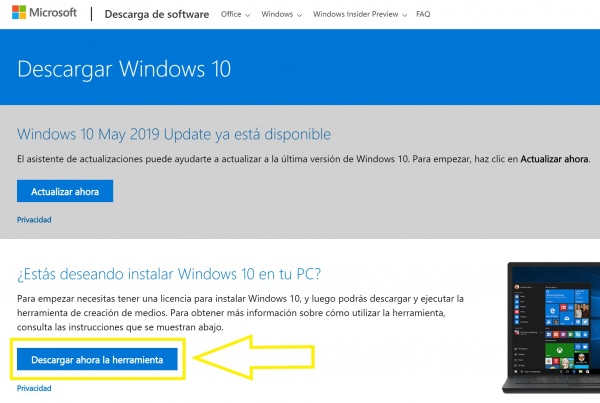 Imagen - C&oacute;mo descargar la ISO de Windows 10 May 2019 Update