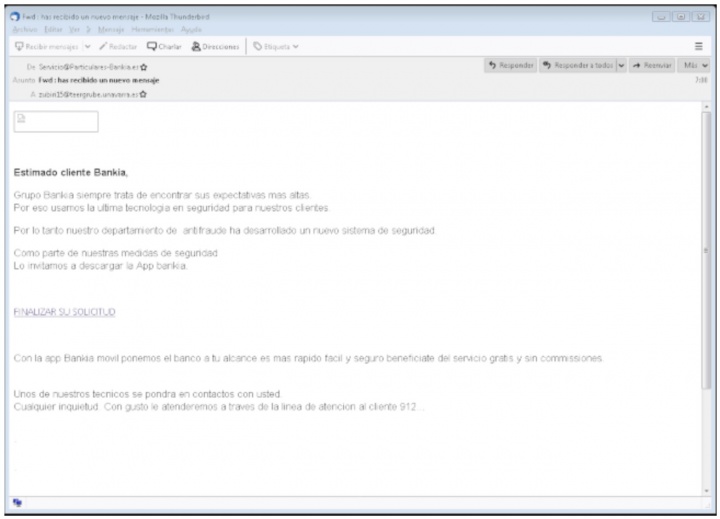 Imagen - Cuidado con el email de Bankia que anuncia un nuevo sistema de seguridad