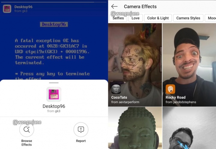 Imagen - Instagram a&ntilde;adir&aacute; una galer&iacute;a de m&aacute;scaras AR creadas por otros usuarios