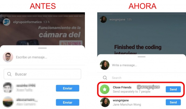 Imagen - Instagram permitirá compartir posts y Stories con todos los mejores amigos a la vez