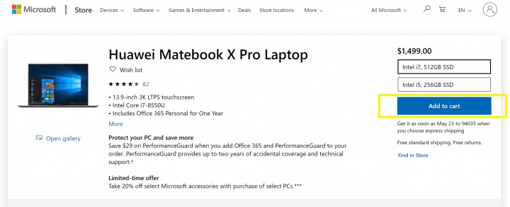 Imagen - Microsoft retira el Huawei MateBook X Pro de su tienda